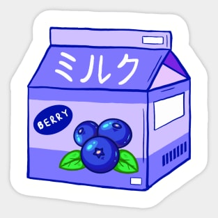 Blueberry Milk Sticker